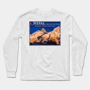 Nepal - Everest sunset Long Sleeve T-Shirt